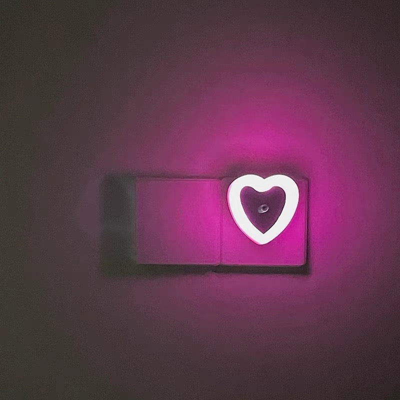 Heart Shaped Light-Control Sensor Night Light for Bedroom