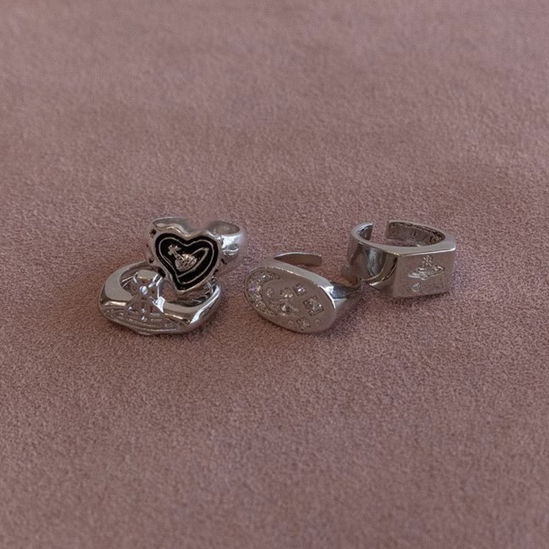 Heart Vintage Metal Ring Accessories