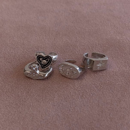 Heart Vintage Metal Ring Accessories